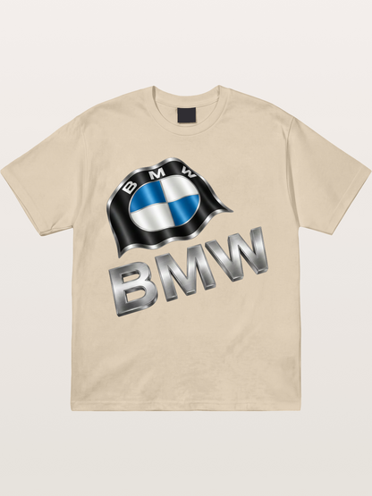 BMW Waving Flag Emblem Gildan T-shirt