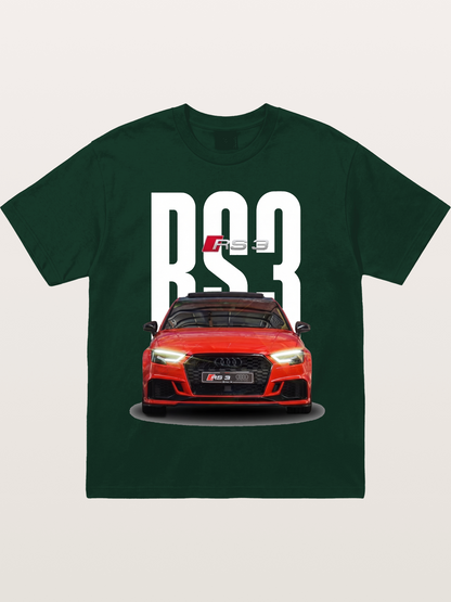 Audi RS3 Red Performance Sedan Gildan T-shirt