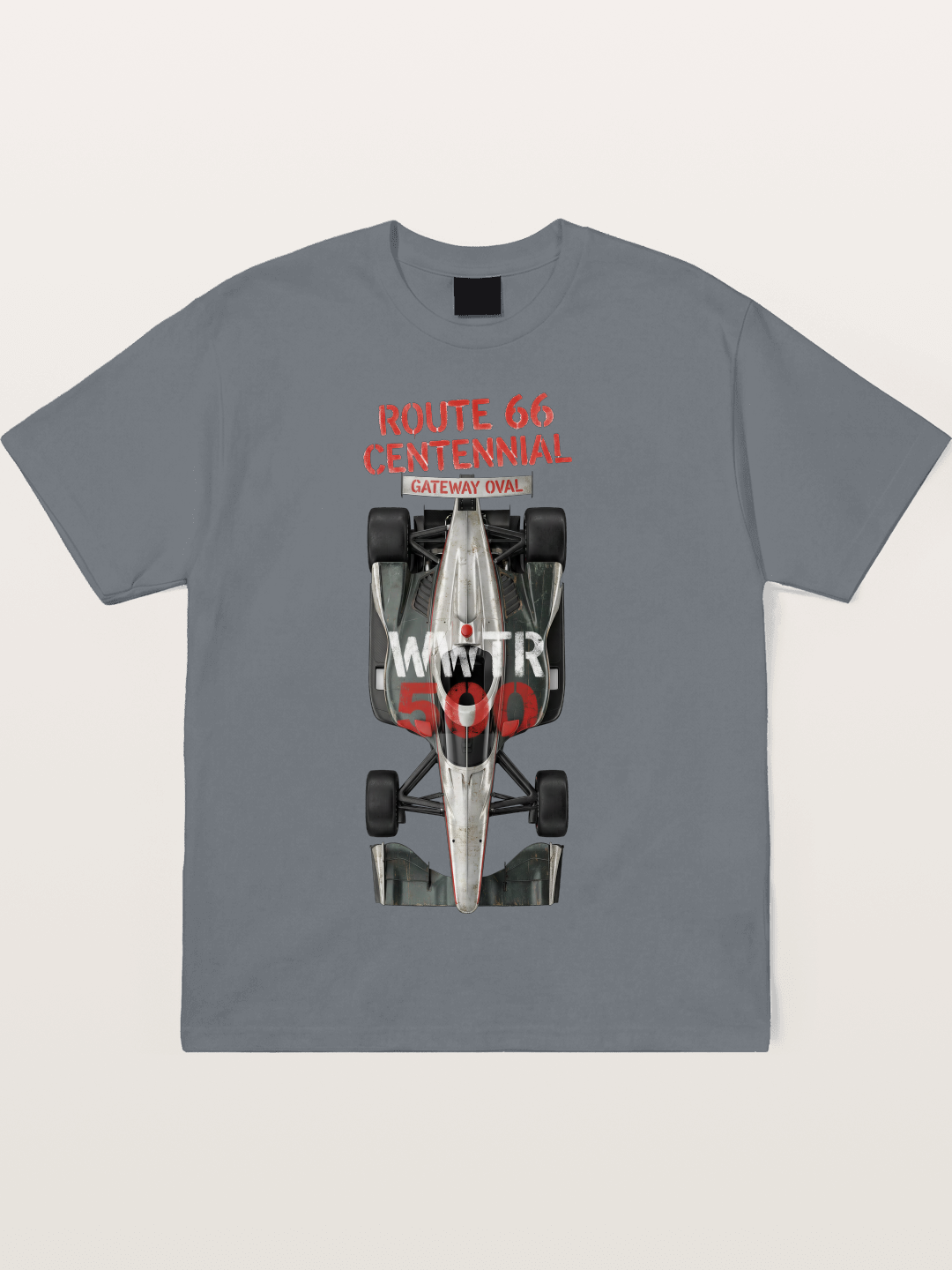 Back View Route66 IndyCar Cotton T-shirt