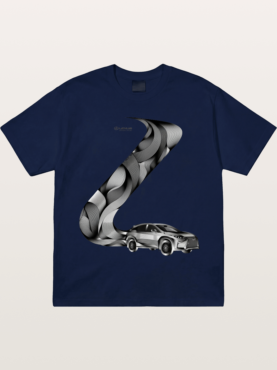 Lexus Wave Line Art Graphic Gildan T-shirt