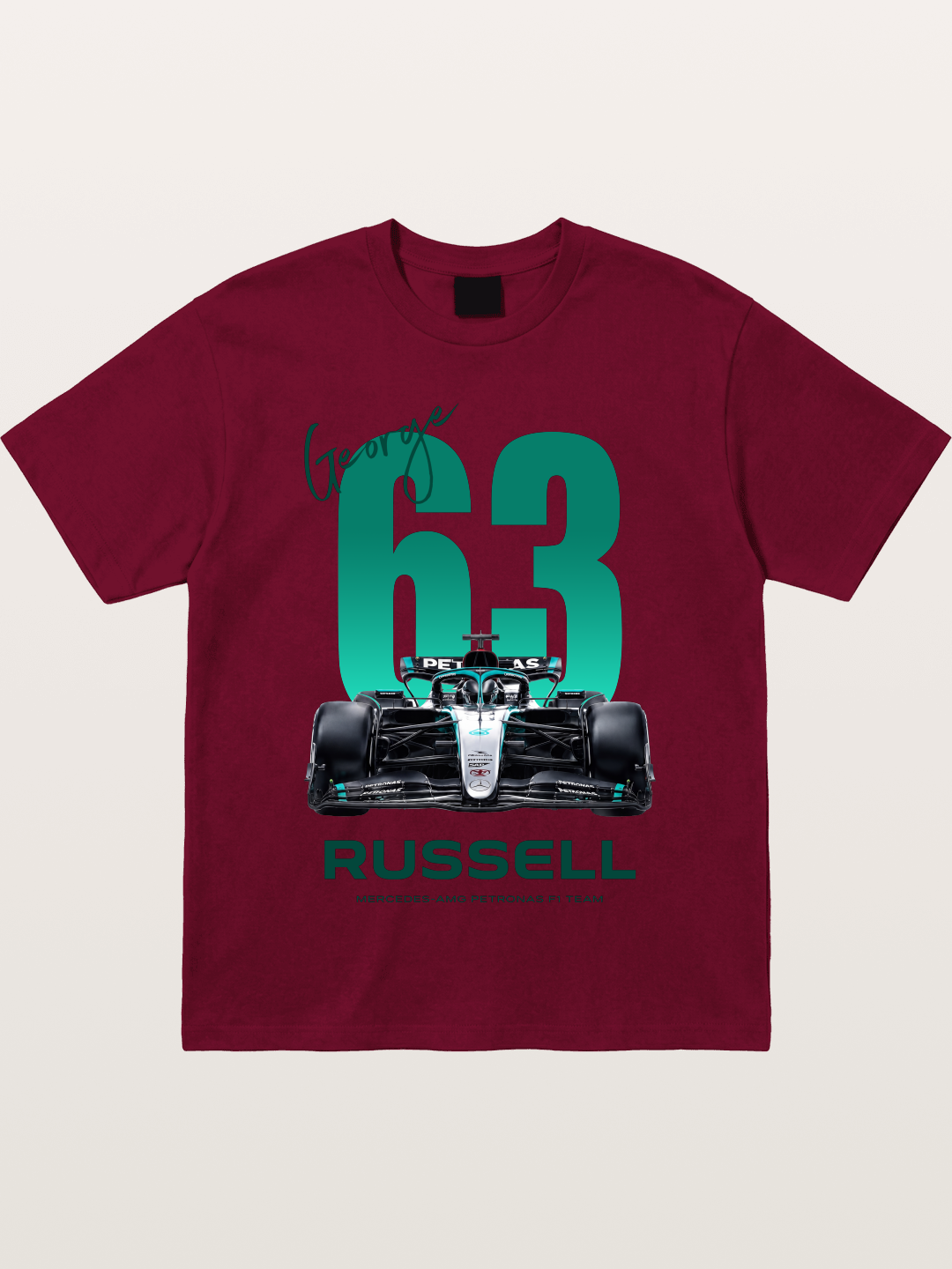 George Russell Mercedes F1 63 Gildan T-shirt