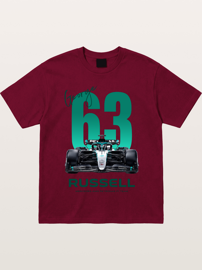 George Russell Mercedes F1 63 Gildan T-shirt