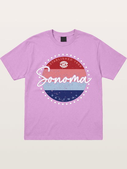 Sonoma Raceway Retro Circular Logo Gildan T-shirt