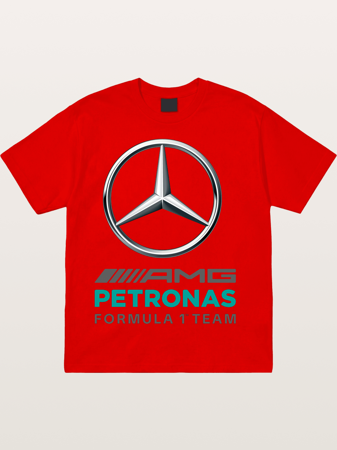 F1 Mercedes Petronas Team Logo Cotton T-shirt