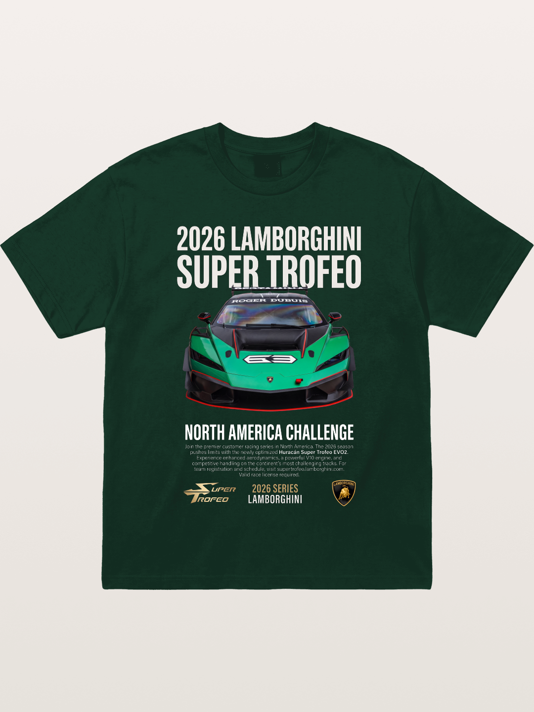 Lamborghini Huracan Green Race Car Gildan T-shirt