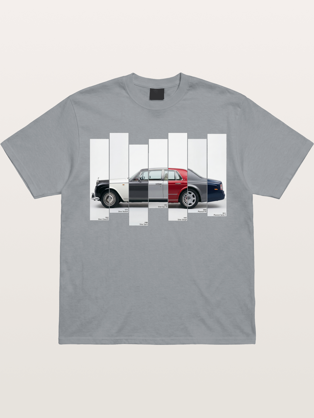 Multi-Color Rolls Royce Timeline Gildan T-shirt