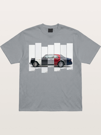 Multi-Color Rolls Royce Timeline Gildan T-shirt
