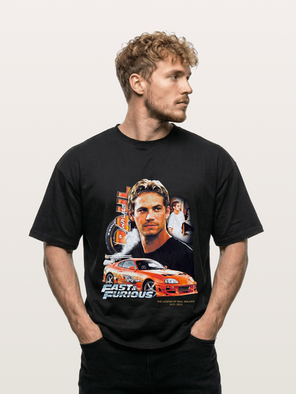 Orange Supra Fast & Furious Gildan T-shirt