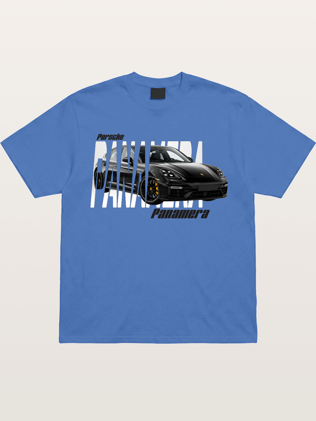 Porsche Panamera Typography Print Gildan T-shirt