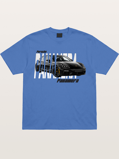 Porsche Panamera Typography Print Gildan T-shirt