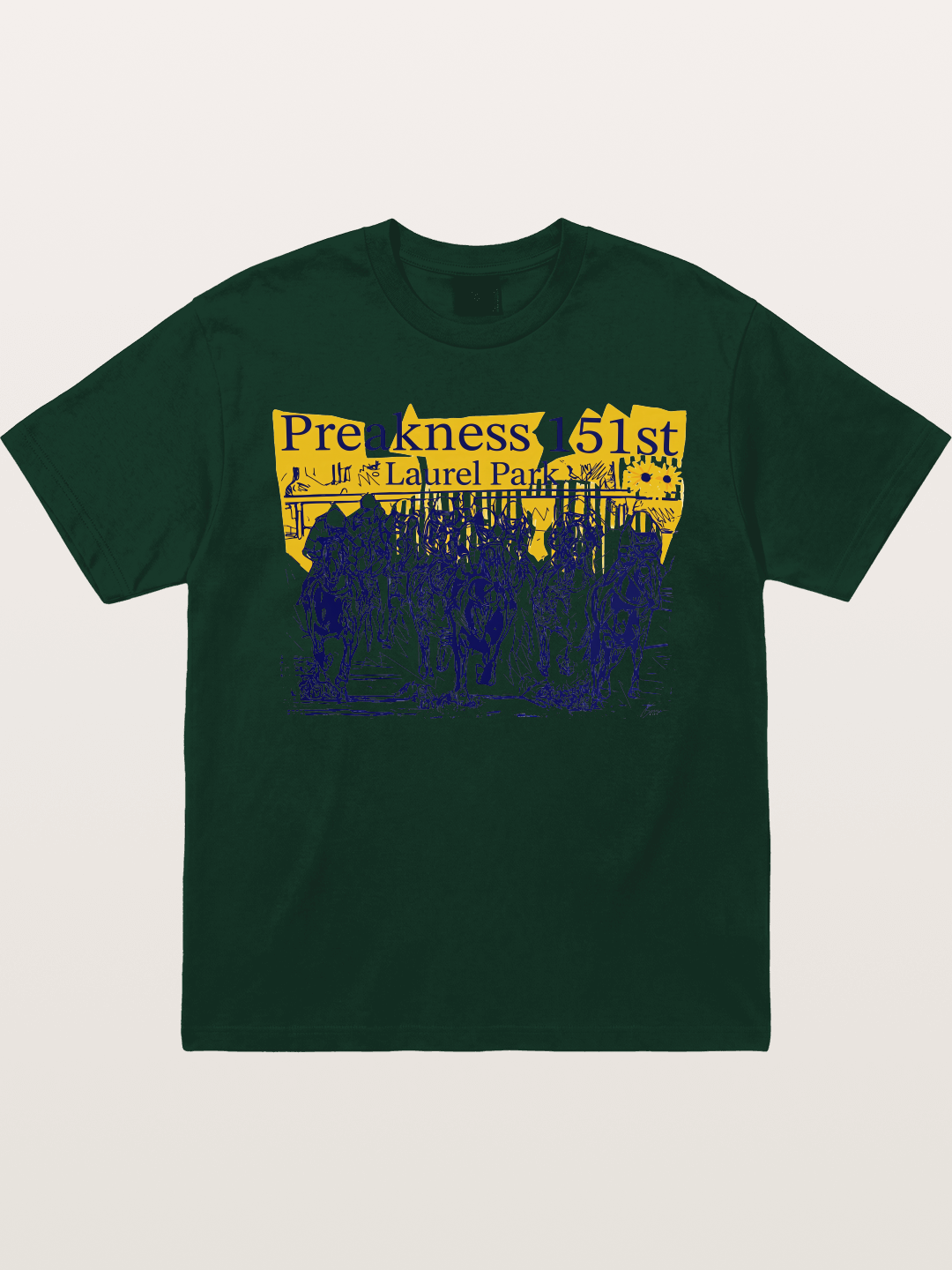 Preakness 151 Sketch Racing Art Gildan T-shirt