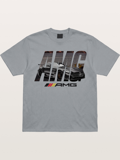 AMG Lettermark Car Print Gildan T-shirt