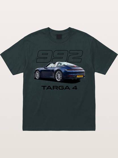 Porsche 992 Targa 4 Poster Gildan T-shirt