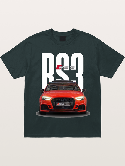 Audi RS3 Red Performance Sedan Gildan T-shirt