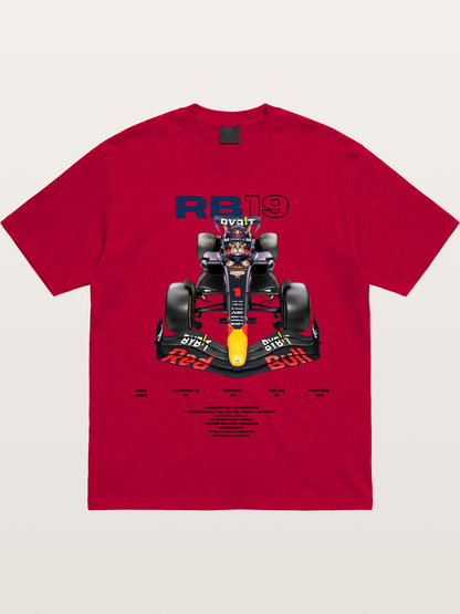 Cat Driving Red Bull F1 Gildan T-shirt