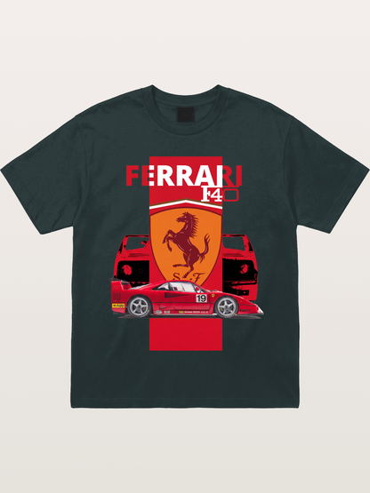 Ferrari F40 Race Car Double View Gildan T-shirt