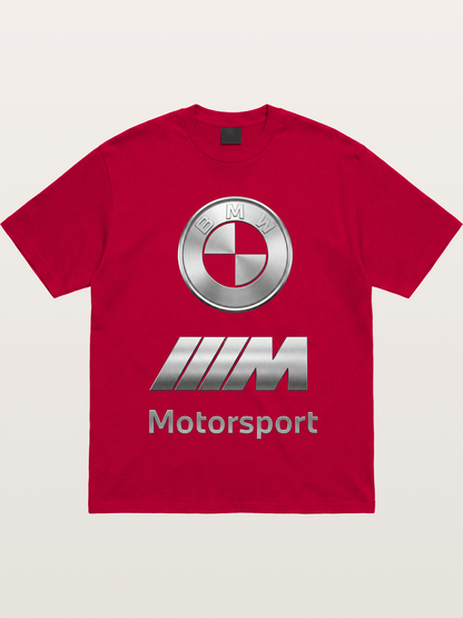 BMW Motorsport Metal Logo Art Gildan T-shirt