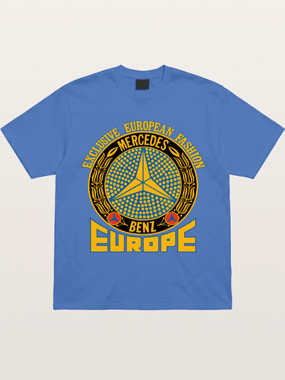 European Fashion Mercedes Print Gildan T-shirt