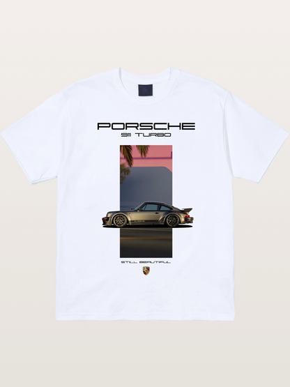 911 Turbo Retro Palm Print Gildan T-shirt