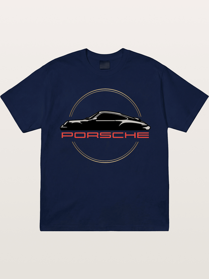 Porsche Silhouette Logo Art Gildan T-shirt