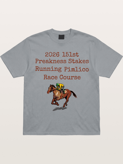 151st Preakness Yellow Silks Horse Gildan T-shirt