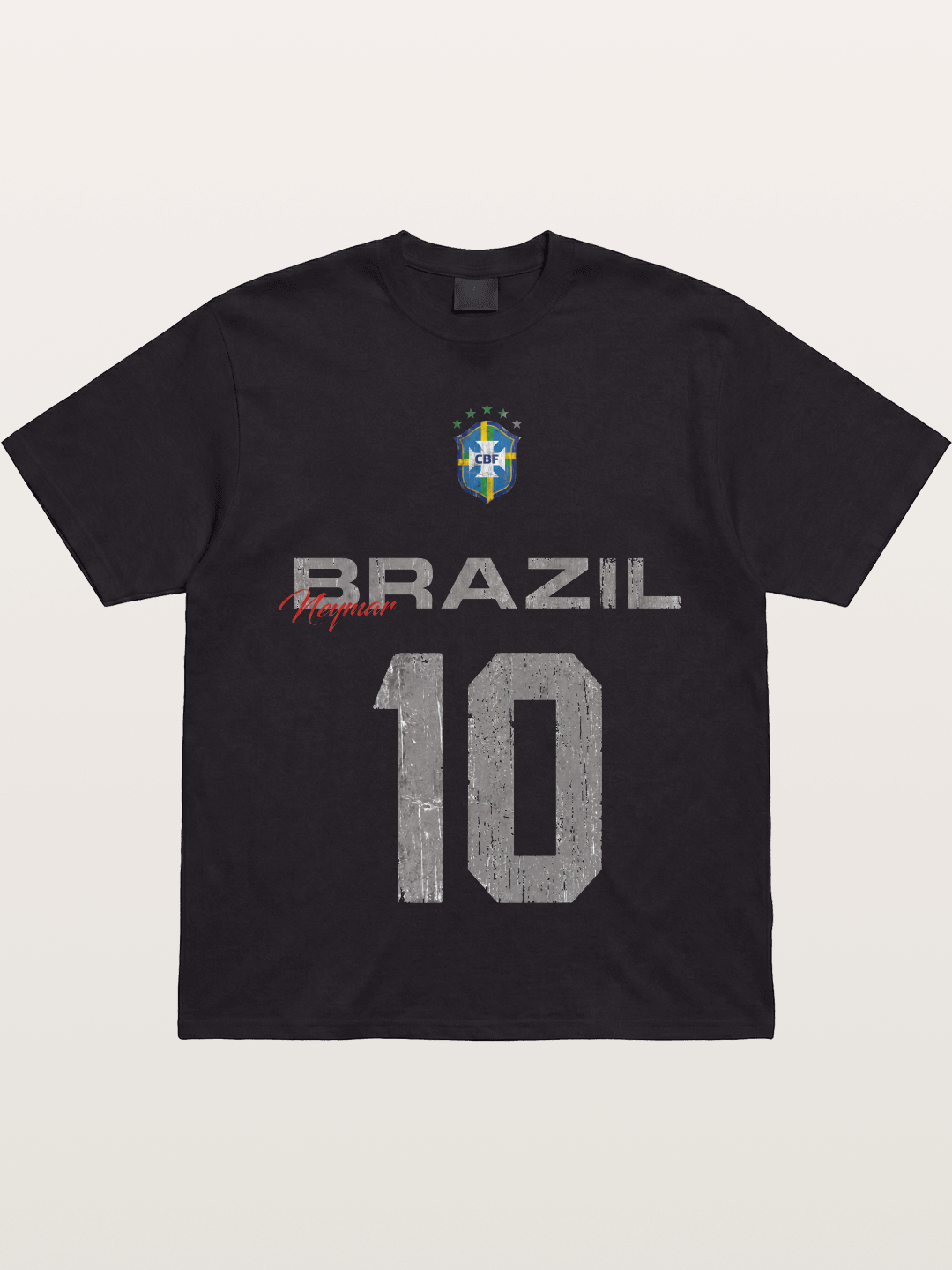 Brazil Neymar 10 Vintage Gildan T-shirt