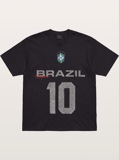 Brazil Neymar 10 Vintage Gildan T-shirt