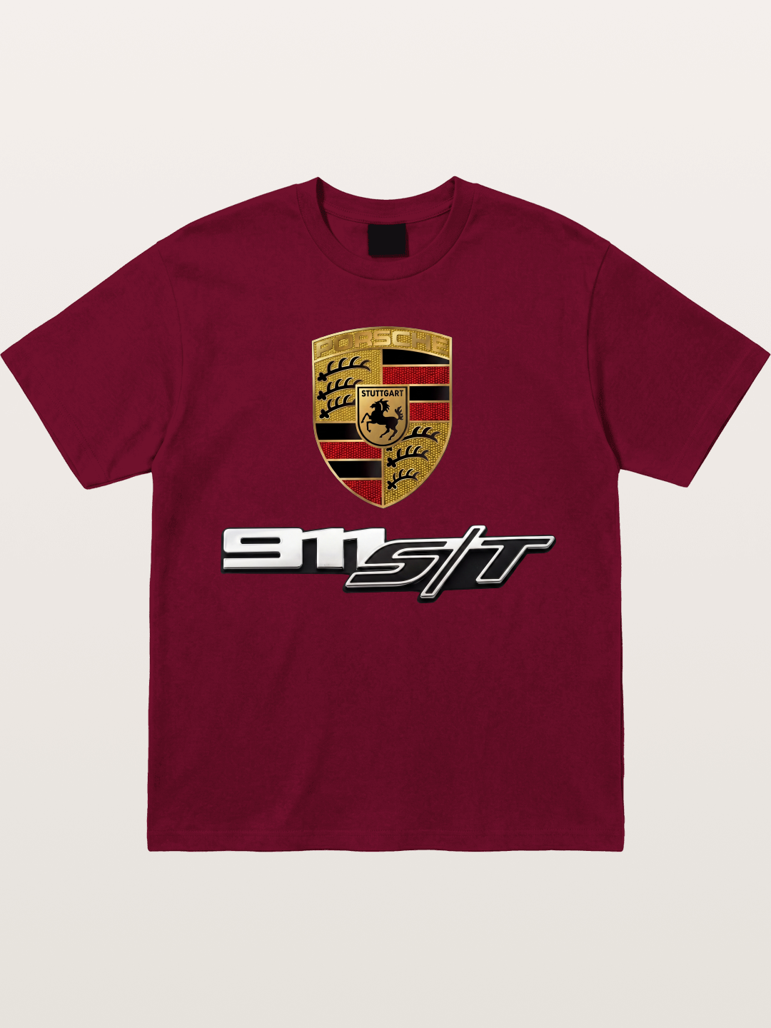 Porsche Crest With 911 ST Gildan T-shirt