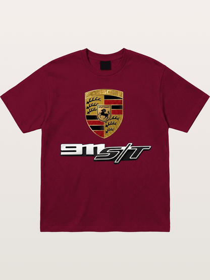 Porsche Crest With 911 ST Gildan T-shirt