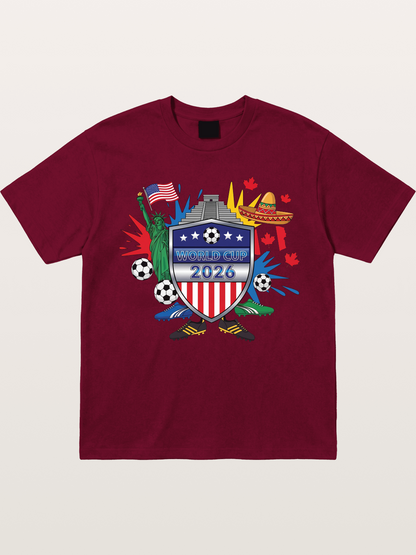 USA Mexico Canada WC Shield Gildan T-shirt