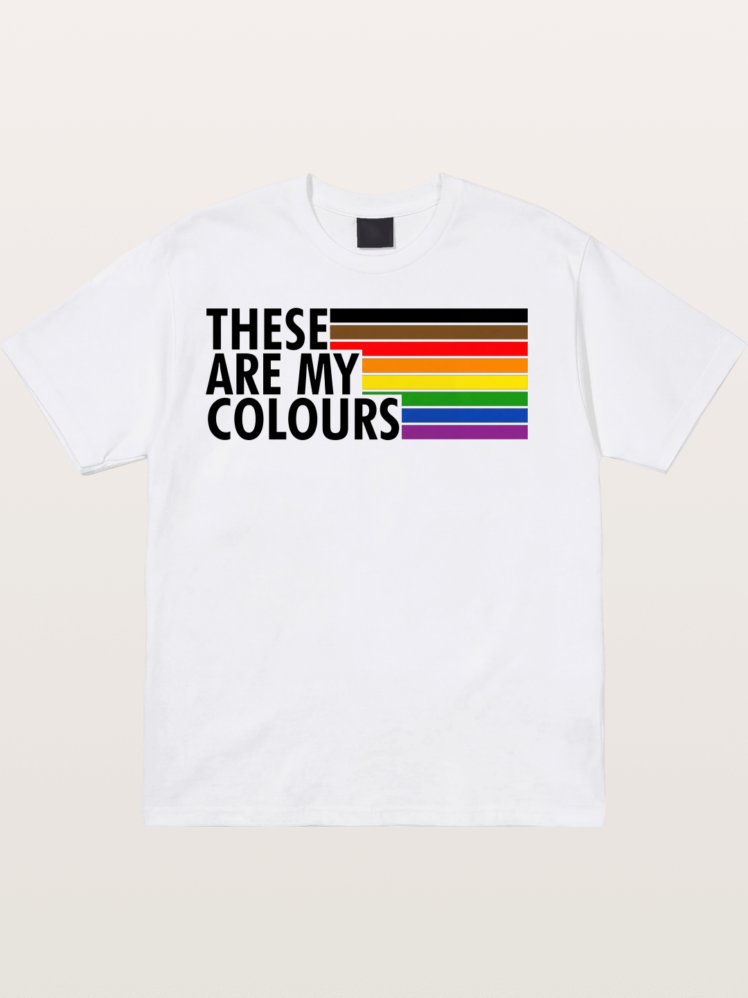 These Are My Colours Progress Flag Cotton T-shirt