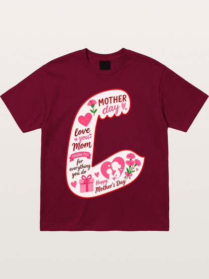 Mother's Day Love You Mom Art Gildan T-shirt