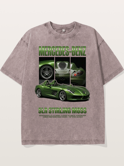 Mercedes SLR Stirling Moss Art Washed T-shirt