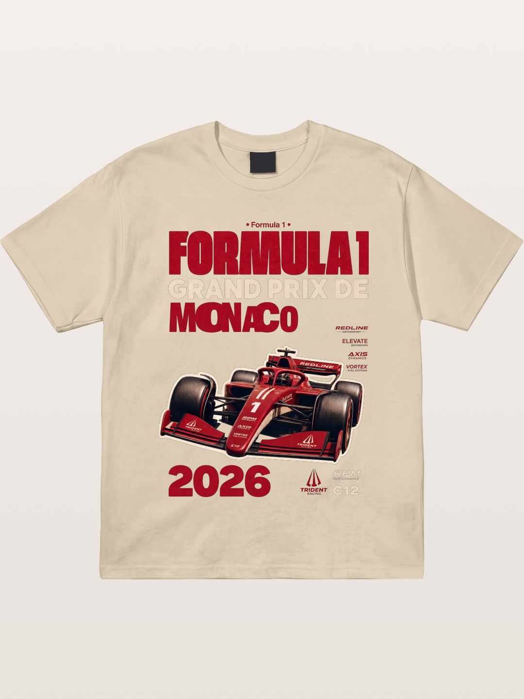 Red Monaco F1 2026 Poster Gildan T-shirt