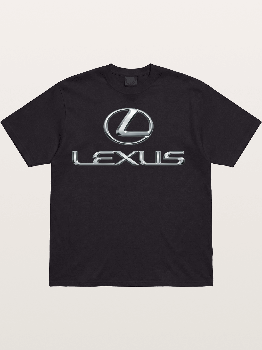 Lexus Silver Logo Badge Cotton T-shirt