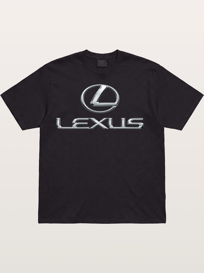 Lexus Silver Logo Badge Cotton T-shirt