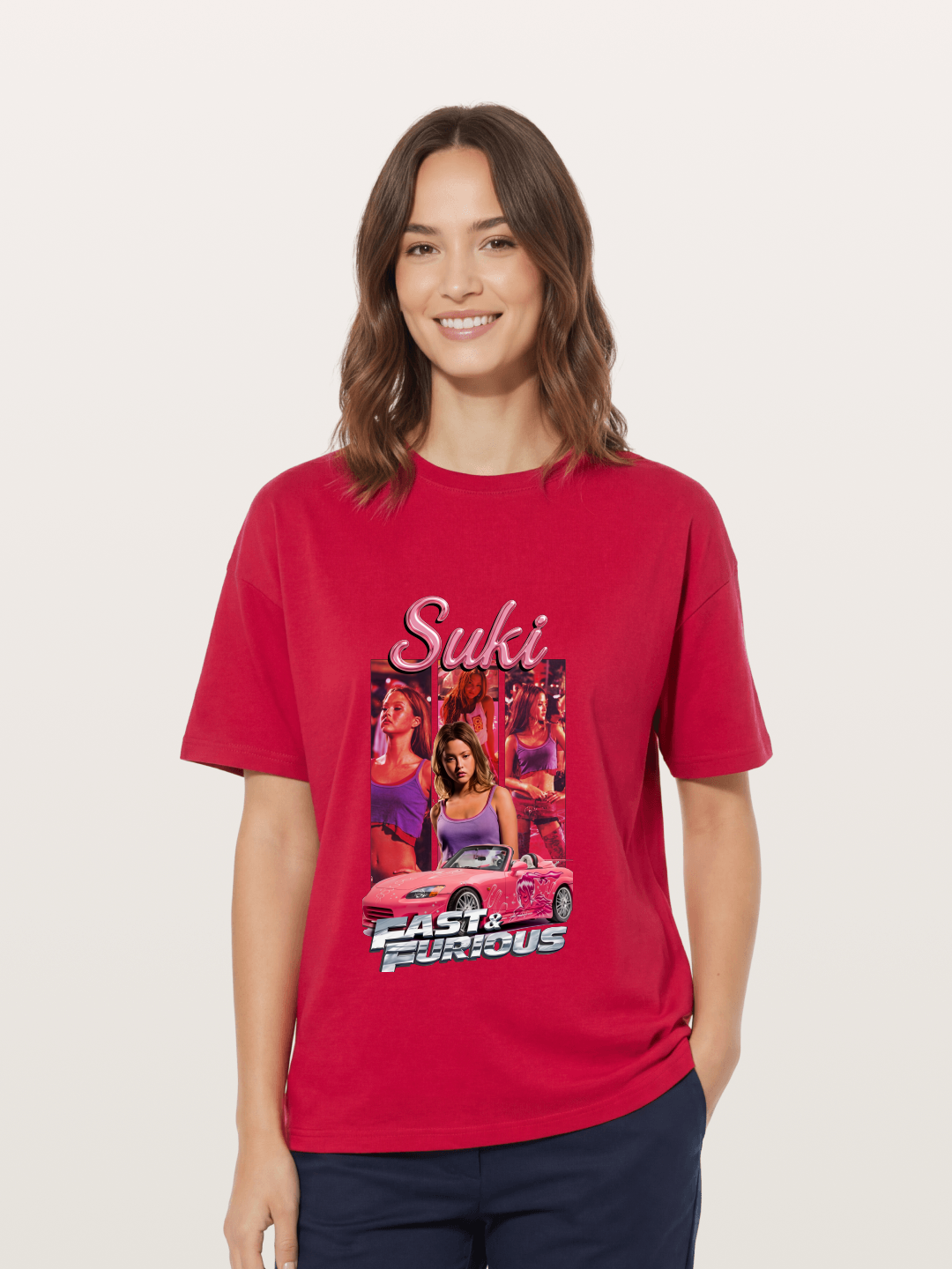 Fast & Furious Pink Crew Gildan T-shirt