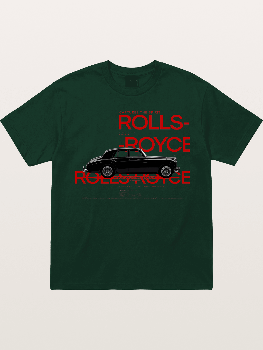 Vintage Rolls Royce Poster Art Gildan T-shirt