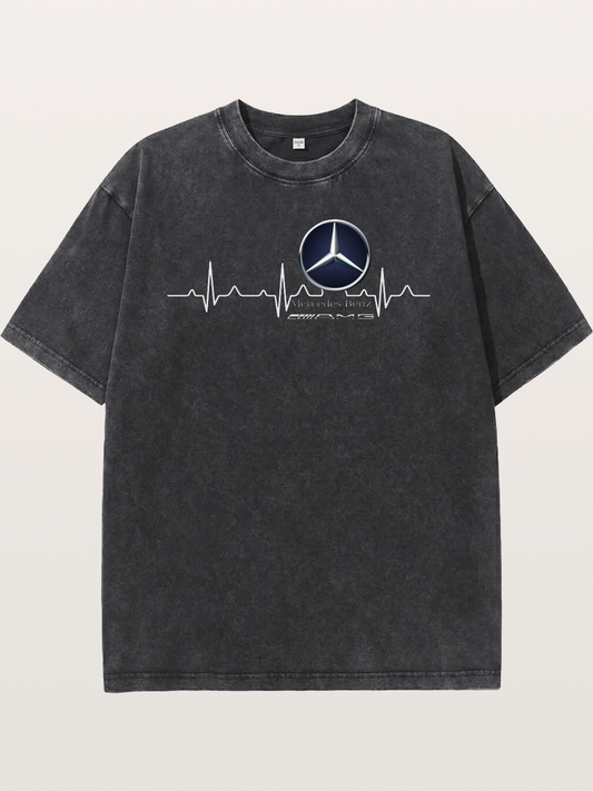 Mercedes Heartbeat Line Washed T-shirt