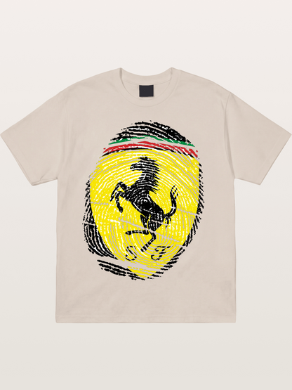 Ferrari Fingerprint Logo Cotton T-shirt