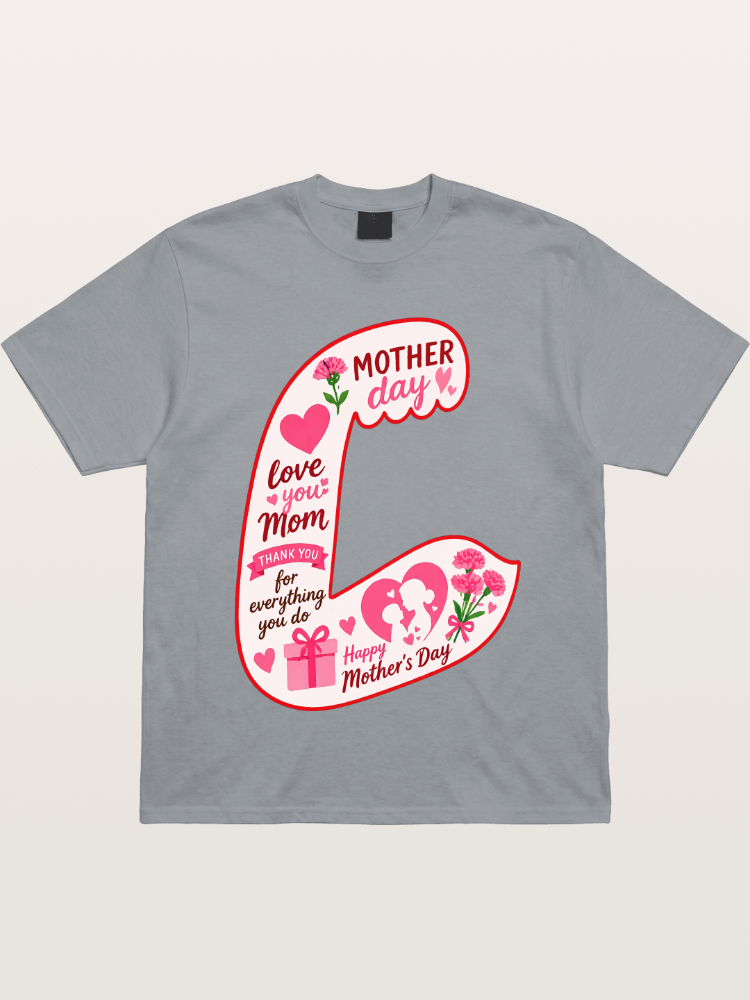 Mother's Day Love You Mom Art Gildan T-shirt