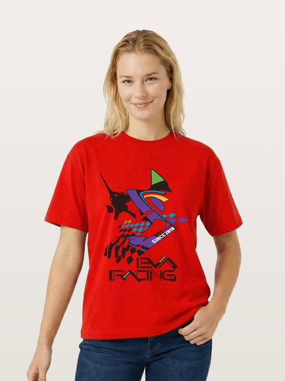 Eva Racing Checkered Flag Cotton T-shirt