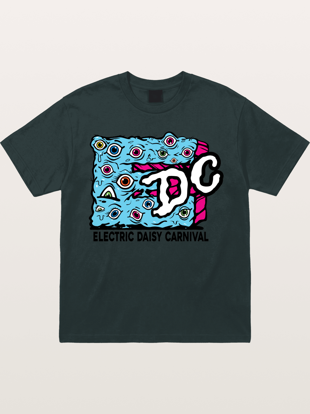 EDC Trippy Eye Daisy Print Gildan T-shirt
