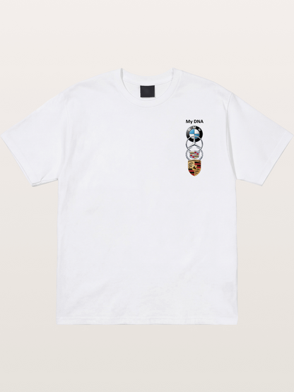 Luxury Car Logos Stack Art Cotton T-shirt