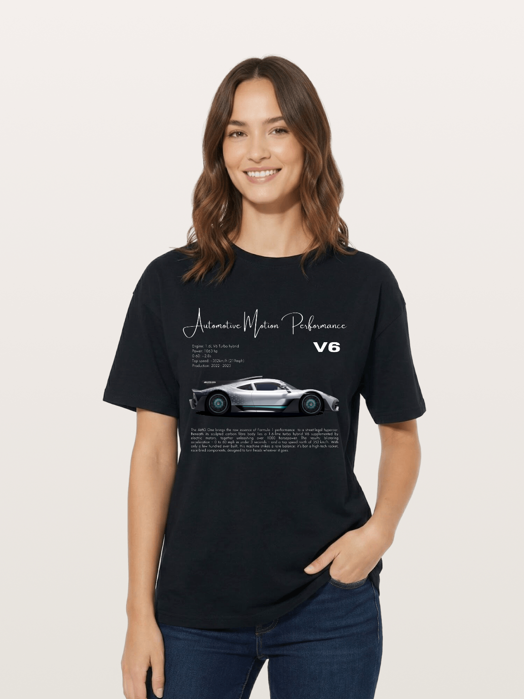 V6 Hybrid Power Cotton T-shirt