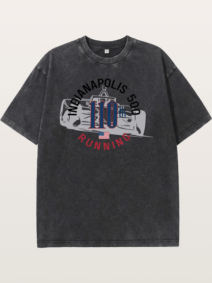 Indy 500 110th Anniversary Emblem Washed T-shirt