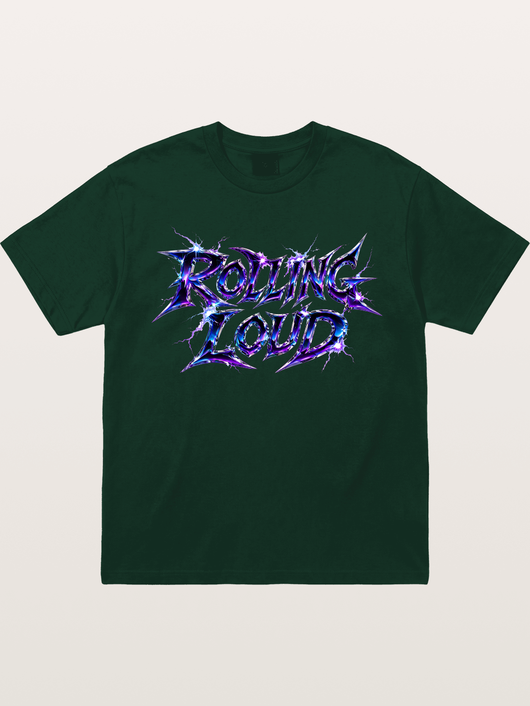 Rolling Loud Blue Lightning Font Gildan T-shirt