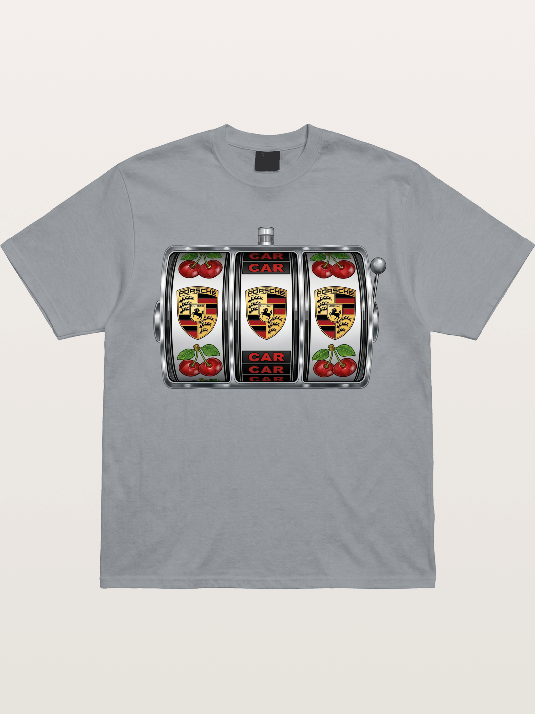 Porsche Slot Machine Art Print Gildan T-shirt