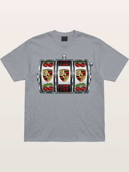 Porsche Slot Machine Art Print Gildan T-shirt