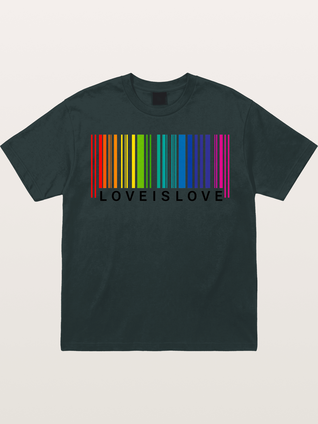 Love Is Love Barcode Style Art Gildan T-shirt